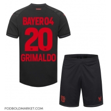 Bayer Leverkusen Alejandro Grimaldo #20 Hjemmebanetrøje Børn 2023-24 Kortærmet (+ Korte bukser)