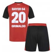 Bayer Leverkusen Alejandro Grimaldo #20 Hjemmebanetrøje Børn 2024-25 Kortærmet (+ Korte bukser)