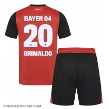 Bayer Leverkusen Alejandro Grimaldo #20 Hjemmebanetrøje Børn 2024-25 Kortærmet (+ Korte bukser)