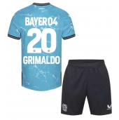 Bayer Leverkusen Alejandro Grimaldo #20 Tredjetrøje Børn 2023-24 Kortærmet (+ Korte bukser)