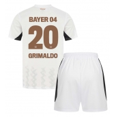 Bayer Leverkusen Alejandro Grimaldo #20 Udebanetrøje Børn 2024-25 Kortærmet (+ Korte bukser)