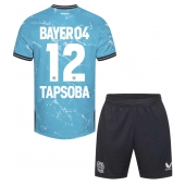 Bayer Leverkusen Edmond Tapsoba #12 Tredjetrøje Børn 2023-24 Kortærmet (+ Korte bukser)