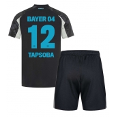 Bayer Leverkusen Edmond Tapsoba #12 Tredjetrøje Børn 2024-25 Kortærmet (+ Korte bukser)