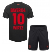 Bayer Leverkusen Florian Wirtz #10 Hjemmebanetrøje Børn 2023-24 Kortærmet (+ Korte bukser)