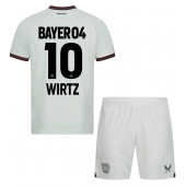 Bayer Leverkusen Florian Wirtz #10 Udebanetrøje Børn 2023-24 Kortærmet (+ Korte bukser)