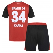 Bayer Leverkusen Granit Xhaka #34 Hjemmebanetrøje Børn 2024-25 Kortærmet (+ Korte bukser)