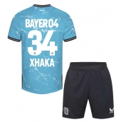 Bayer Leverkusen Granit Xhaka #34 Tredjetrøje Børn 2023-24 Kortærmet (+ Korte bukser)