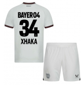 Bayer Leverkusen Granit Xhaka #34 Udebanetrøje Børn 2023-24 Kortærmet (+ Korte bukser)