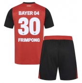 Bayer Leverkusen Jeremie Frimpong #30 Hjemmebanetrøje Børn 2024-25 Kortærmet (+ Korte bukser)