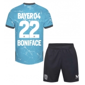 Bayer Leverkusen Victor Boniface #22 Tredjetrøje Børn 2023-24 Kortærmet (+ Korte bukser)