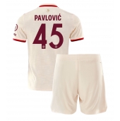 Bayern Munich Aleksandar Pavlovic #45 Tredjetrøje Børn 2024-25 Kortærmet (+ Korte bukser)