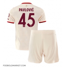 Bayern Munich Aleksandar Pavlovic #45 Tredjetrøje Børn 2024-25 Kortærmet (+ Korte bukser)