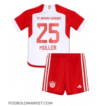 Bayern Munich Thomas Muller #25 Hjemmebanetrøje Børn 2023-24 Kortærmet (+ Korte bukser)