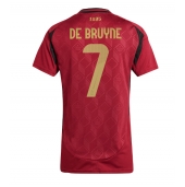 Belgien Kevin De Bruyne #7 Hjemmebanetrøje Dame EM 2024 Kortærmet