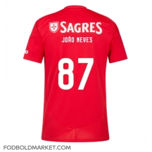 Benfica Joao Neves #87 Hjemmebanetrøje 2024-25 Kortærmet