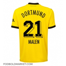 Borussia Dortmund Donyell Malen #21 Hjemmebanetrøje 2023-24 Kortærmet