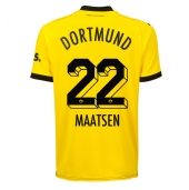 Borussia Dortmund Ian Maatsen #22 Hjemmebanetrøje 2023-24 Kortærmet