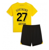 Borussia Dortmund Karim Adeyemi #27 Hjemmebanetrøje Børn 2023-24 Kortærmet (+ Korte bukser)