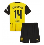 Borussia Dortmund Maximilian Beier #14 Hjemmebanetrøje Børn 2024-25 Kortærmet (+ Korte bukser)