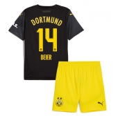 Borussia Dortmund Maximilian Beier #14 Udebanetrøje Børn 2024-25 Kortærmet (+ Korte bukser)