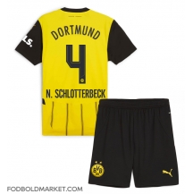 Borussia Dortmund Nico Schlotterbeck #4 Hjemmebanetrøje Børn 2024-25 Kortærmet (+ Korte bukser)