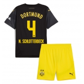 Borussia Dortmund Nico Schlotterbeck #4 Udebanetrøje Børn 2024-25 Kortærmet (+ Korte bukser)