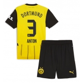 Borussia Dortmund Waldemar Anton #3 Hjemmebanetrøje Børn 2024-25 Kortærmet (+ Korte bukser)