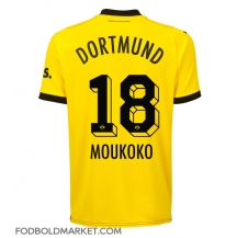 Borussia Dortmund Youssoufa Moukoko #18 Hjemmebanetrøje 2023-24 Kortærmet