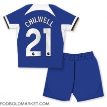 Chelsea Ben Chilwell #21 Hjemmebanetrøje Børn 2023-24 Kortærmet (+ Korte bukser)