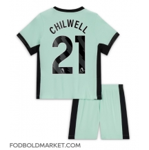 Chelsea Ben Chilwell #21 Tredjetrøje Børn 2023-24 Kortærmet (+ Korte bukser)