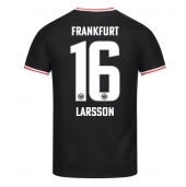 Eintracht Frankfurt Hugo Larsson #16 Udebanetrøje 2023-24 Kortærmet