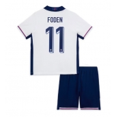 England Phil Foden #11 Hjemmebanetrøje Børn EM 2024 Kortærmet (+ Korte bukser)