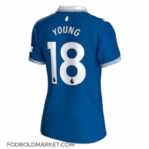 Everton Ashley Young #18 Hjemmebanetrøje Dame 2023-24 Kortærmet