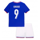 Frankrig Olivier Giroud #9 Hjemmebanetrøje Børn EM 2024 Kortærmet (+ Korte bukser)