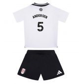 Fulham Joachim Andersen #5 Hjemmebanetrøje Børn 2024-25 Kortærmet (+ Korte bukser)