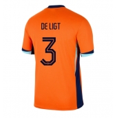 Holland Matthijs de Ligt #3 Hjemmebanetrøje EM 2024 Kortærmet