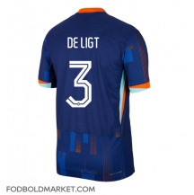 Holland Matthijs de Ligt #3 Udebanetrøje EM 2024 Kortærmet