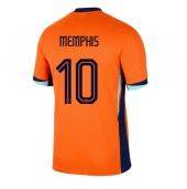 Holland Memphis Depay #10 Hjemmebanetrøje EM 2024 Kortærmet