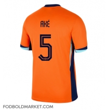 Holland Nathan Ake #5 Hjemmebanetrøje EM 2024 Kortærmet