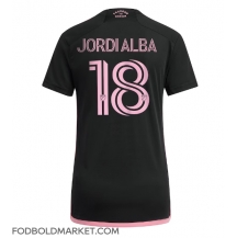 Inter Miami Jordi Alba #18 Udebanetrøje Dame 2023-24 Kortærmet