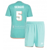 Inter Miami Sergio Busquets #5 Tredjetrøje Børn 2024-25 Kortærmet (+ Korte bukser)