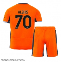 Inter Milan Alexis Sanchez #70 Tredjetrøje Børn 2023-24 Kortærmet (+ Korte bukser)