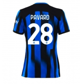 Inter Milan Benjamin Pavard #28 Hjemmebanetrøje Dame 2023-24 Kortærmet