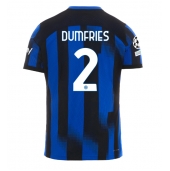 Inter Milan Denzel Dumfries #2 Hjemmebanetrøje 2023-24 Kortærmet