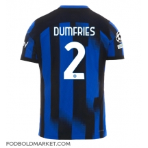 Inter Milan Denzel Dumfries #2 Hjemmebanetrøje 2023-24 Kortærmet