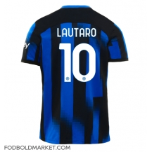 Inter Milan Lautaro Martinez #10 Hjemmebanetrøje 2023-24 Kortærmet