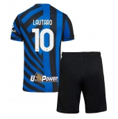 Inter Milan Lautaro Martinez #10 Hjemmebanetrøje Børn 2024-25 Kortærmet (+ Korte bukser)