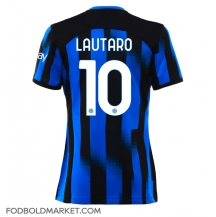 Inter Milan Lautaro Martinez #10 Hjemmebanetrøje Dame 2023-24 Kortærmet