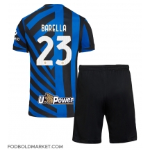 Inter Milan Nicolo Barella #23 Hjemmebanetrøje Børn 2024-25 Kortærmet (+ Korte bukser)