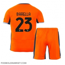 Inter Milan Nicolo Barella #23 Tredjetrøje Børn 2023-24 Kortærmet (+ Korte bukser)